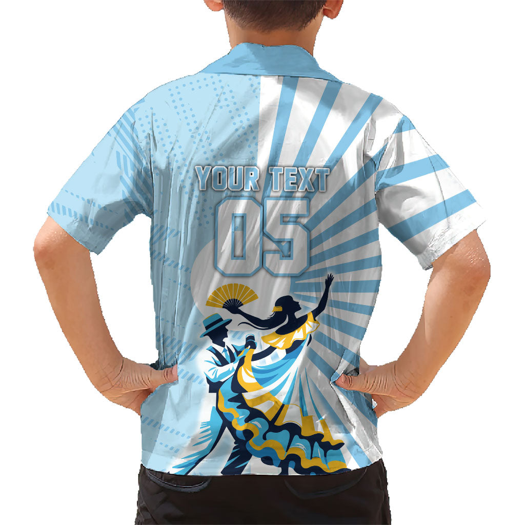 Personalized Uruguay Soccer Hawaiian Shirt Cultural Dance Drums Sun Emblem Dynamic Flag