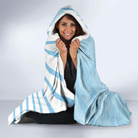 Personalized Uruguay Soccer Hooded Blanket Cultural Dance Drums Sun Emblem Dynamic Flag