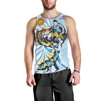 Personalized Uruguay Soccer Men Tank Top Cultural Dance Drums Sun Emblem Dynamic Flag