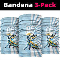 Personalized Uruguay Soccer Neck Gaiter Cultural Dance Drums Sun Emblem Dynamic Flag