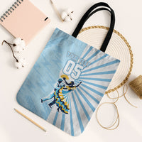 Personalized Uruguay Soccer Tote Bag Cultural Dance Drums Sun Emblem Dynamic Flag