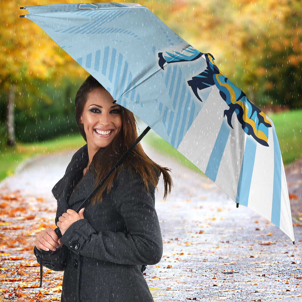 Personalized Uruguay Soccer Umbrella Cultural Dance Drums Sun Emblem Dynamic Flag