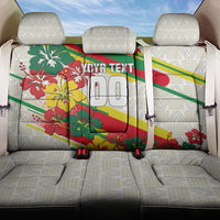 Personalized Ghana Football Back Car Seat Cover Soccer Player Kick - Floral Hibiscus