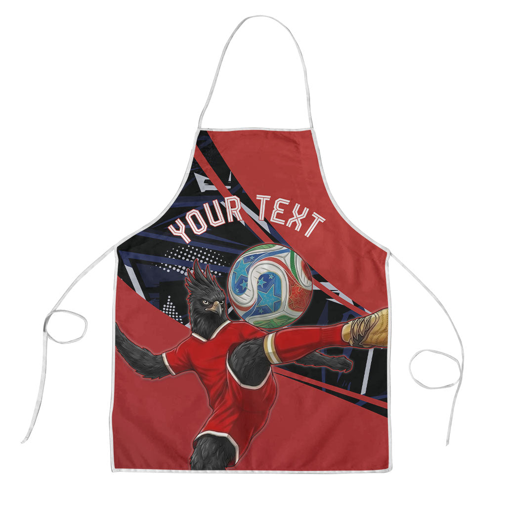 Personalized Panama Football Apron Los Canaleros Harpy Eagle Mascot - National Flag Colors