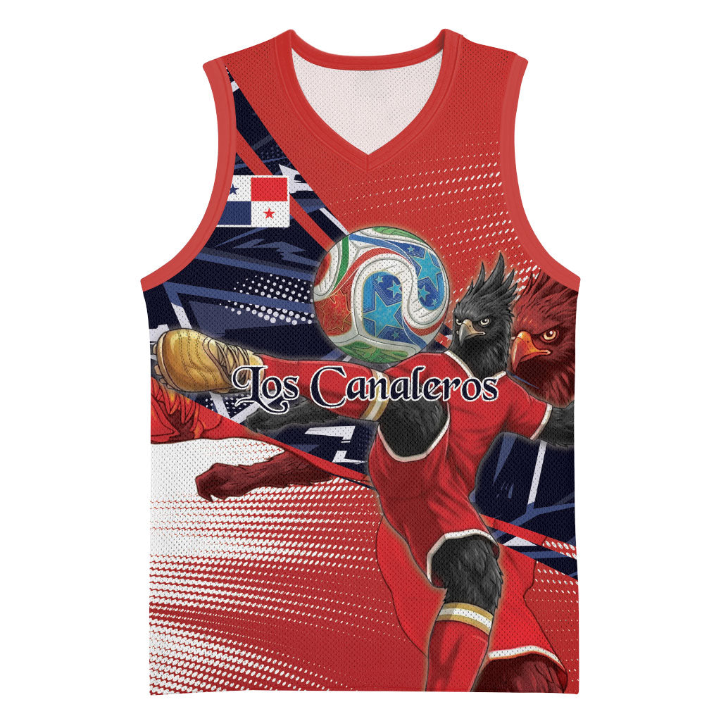 Personalized Panama Football Basketball Jersey Los Canaleros Harpy Eagle Mascot - National Flag Colors