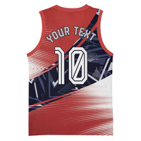 Personalized Panama Football Basketball Jersey Los Canaleros Harpy Eagle Mascot - National Flag Colors