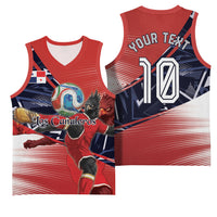 Personalized Panama Football Basketball Jersey Los Canaleros Harpy Eagle Mascot - National Flag Colors