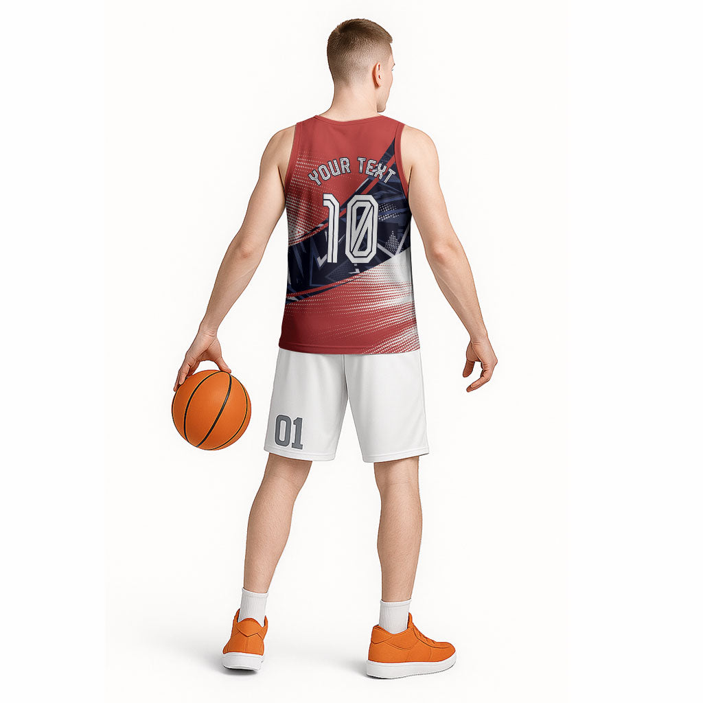 Personalized Panama Football Basketball Jersey Los Canaleros Harpy Eagle Mascot - National Flag Colors