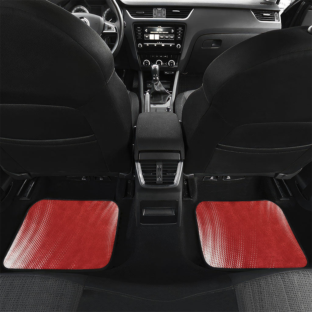 Personalized Panama Football Car Mats Los Canaleros Harpy Eagle Mascot - National Flag Colors