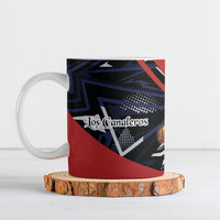 Personalized Panama Football Ceramic Mug Los Canaleros Harpy Eagle Mascot - National Flag Colors