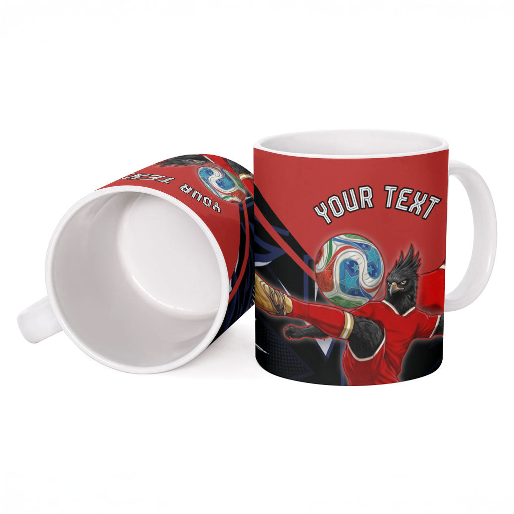 Personalized Panama Football Ceramic Mug Los Canaleros Harpy Eagle Mascot - National Flag Colors