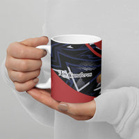 Personalized Panama Football Ceramic Mug Los Canaleros Harpy Eagle Mascot - National Flag Colors