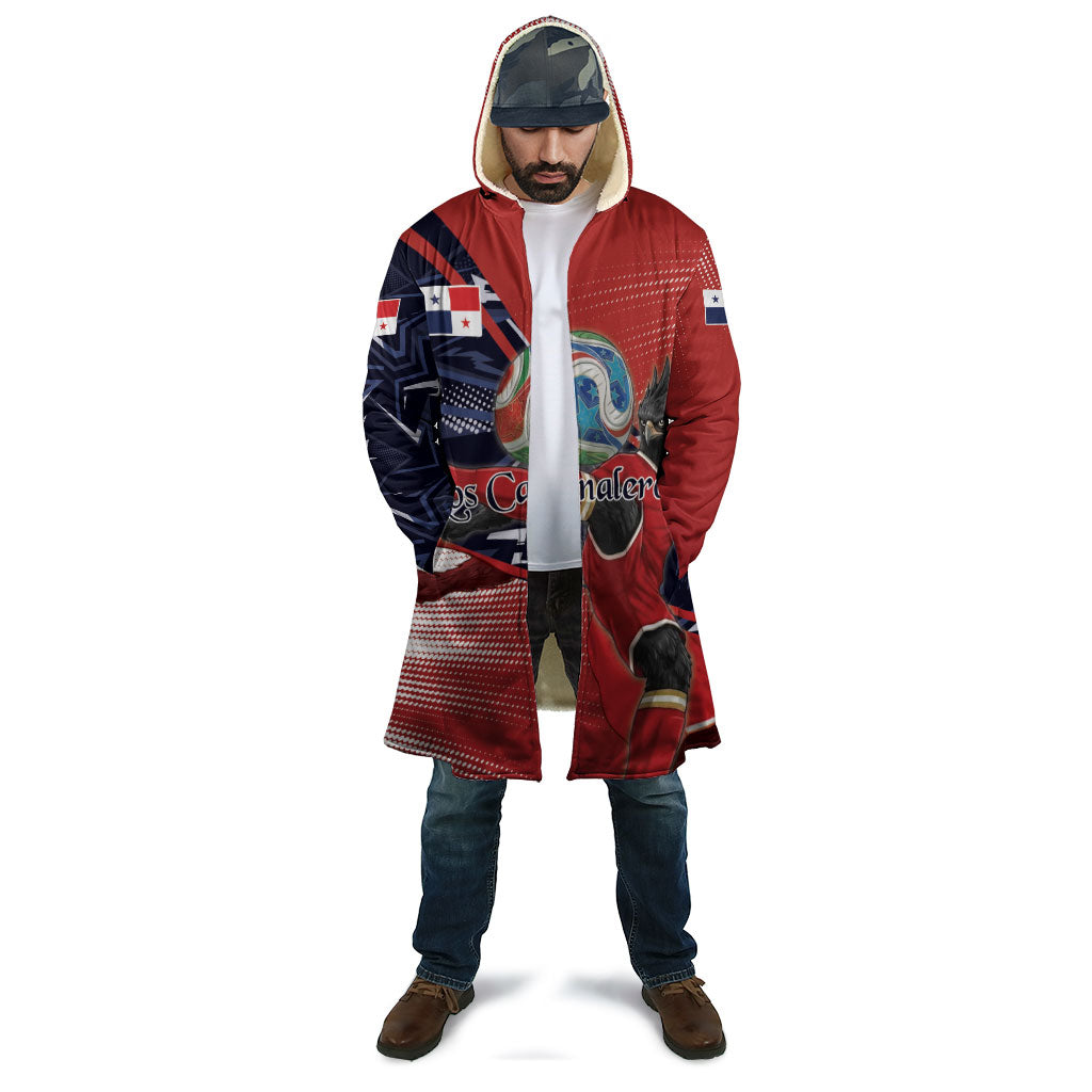 Personalized Panama Football Cloak Los Canaleros Harpy Eagle Mascot - National Flag Colors