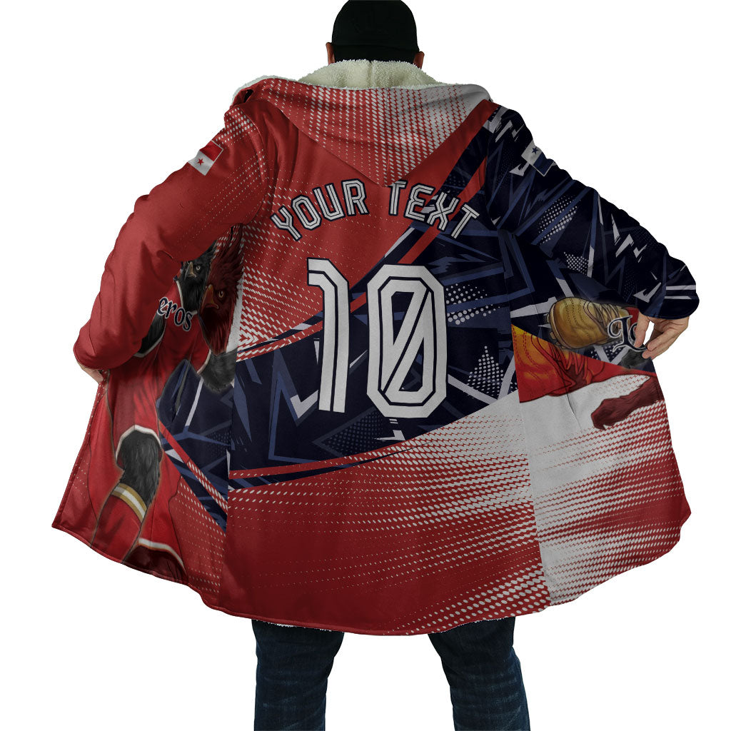 Personalized Panama Football Cloak Los Canaleros Harpy Eagle Mascot - National Flag Colors