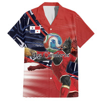 Personalized Panama Football Hawaiian Shirt Los Canaleros Harpy Eagle Mascot - National Flag Colors