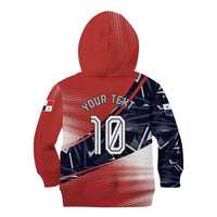 Personalized Panama Football Kid Hoodie Los Canaleros Harpy Eagle Mascot - National Flag Colors