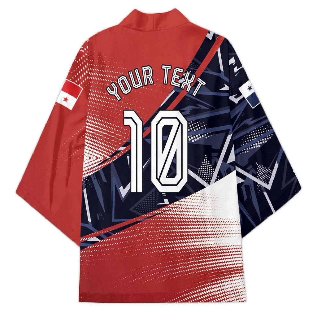 Personalized Panama Football Kimono Los Canaleros Harpy Eagle Mascot - National Flag Colors