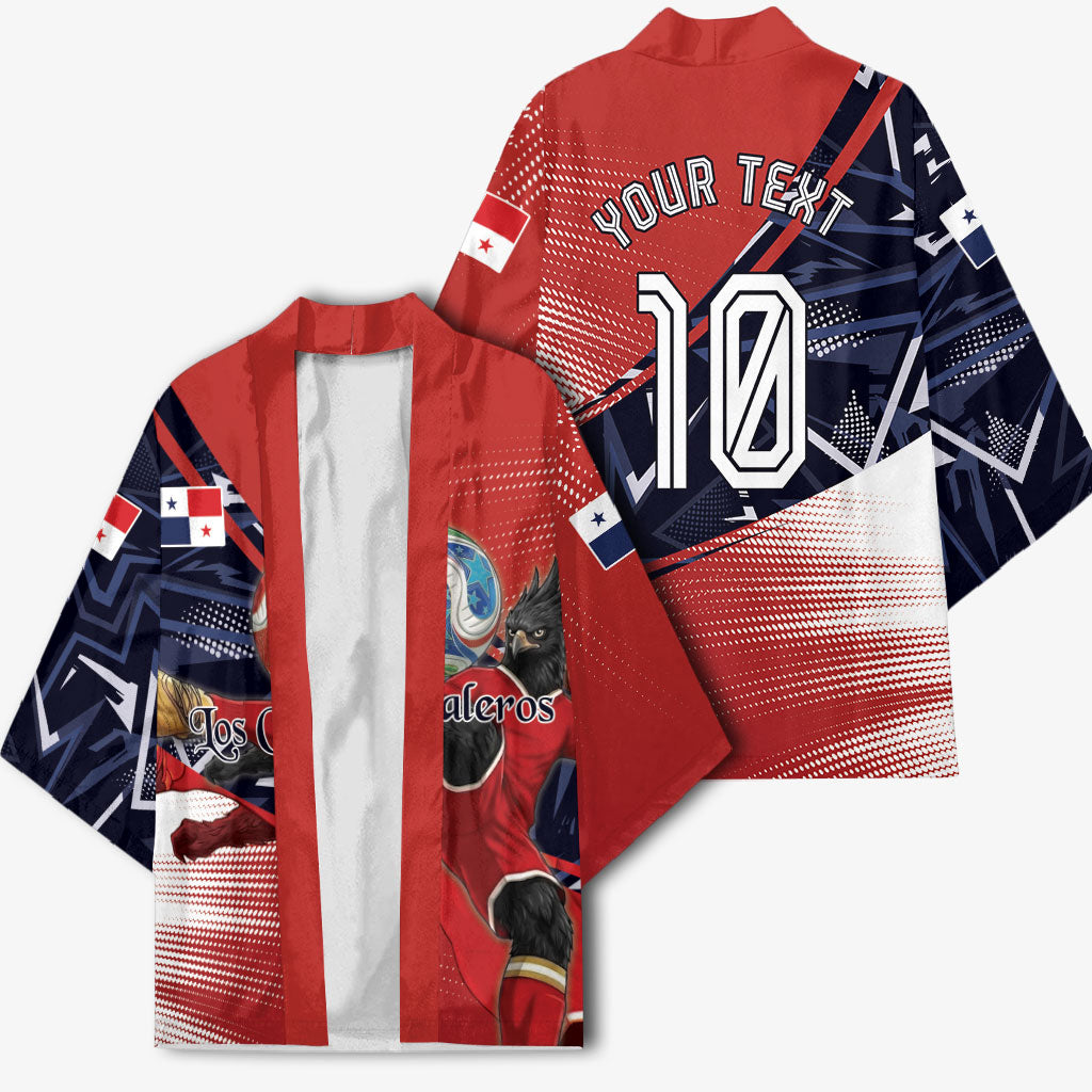 Personalized Panama Football Kimono Los Canaleros Harpy Eagle Mascot - National Flag Colors