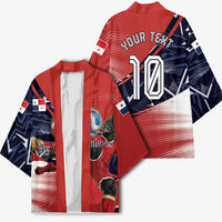 Personalized Panama Football Kimono Los Canaleros Harpy Eagle Mascot - National Flag Colors