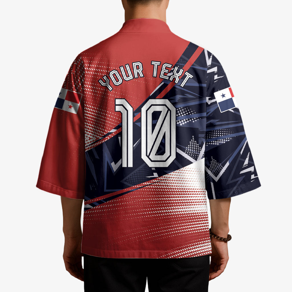 Personalized Panama Football Kimono Los Canaleros Harpy Eagle Mascot - National Flag Colors