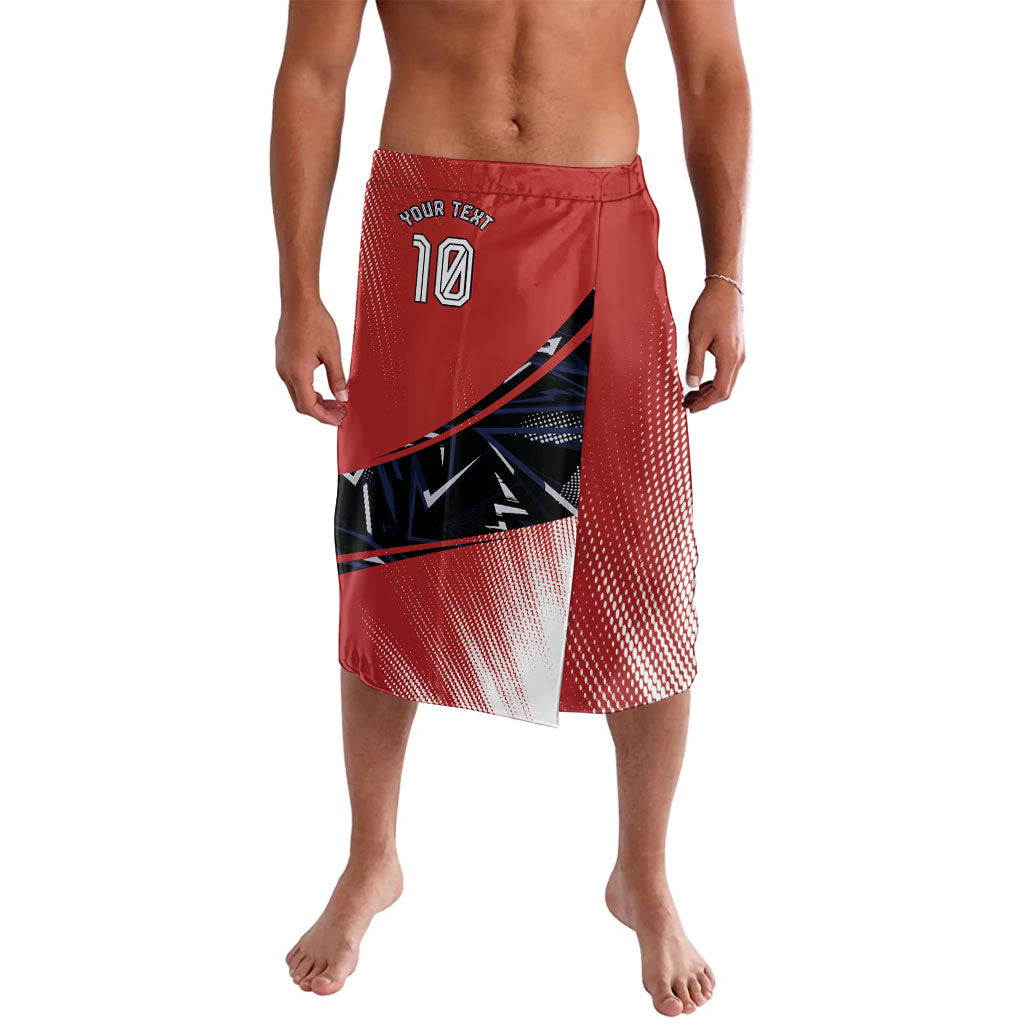 Personalized Panama Football Lavalava Los Canaleros Harpy Eagle Mascot - National Flag Colors