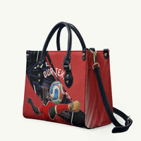 Personalized Panama Football Leather Bag Los Canaleros Harpy Eagle Mascot - National Flag Colors