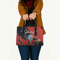 Personalized Panama Football Leather Bag Los Canaleros Harpy Eagle Mascot - National Flag Colors