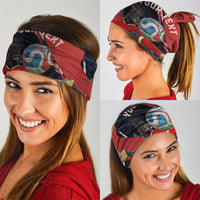Personalized Panama Football Neck Gaiter Los Canaleros Harpy Eagle Mascot - National Flag Colors