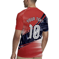Personalized Panama Football Rugby Jersey Los Canaleros Harpy Eagle Mascot - National Flag Colors
