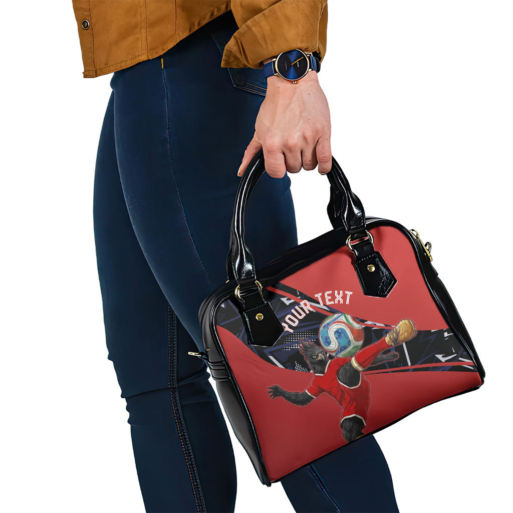 Personalized Panama Football Shoulder Handbag Los Canaleros Harpy Eagle Mascot - National Flag Colors