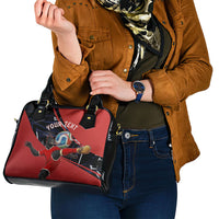 Personalized Panama Football Shoulder Handbag Los Canaleros Harpy Eagle Mascot - National Flag Colors