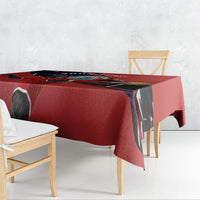 Personalized Panama Football Tablecloth Los Canaleros Harpy Eagle Mascot - National Flag Colors