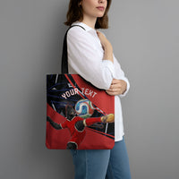 Personalized Panama Football Tote Bag Los Canaleros Harpy Eagle Mascot - National Flag Colors