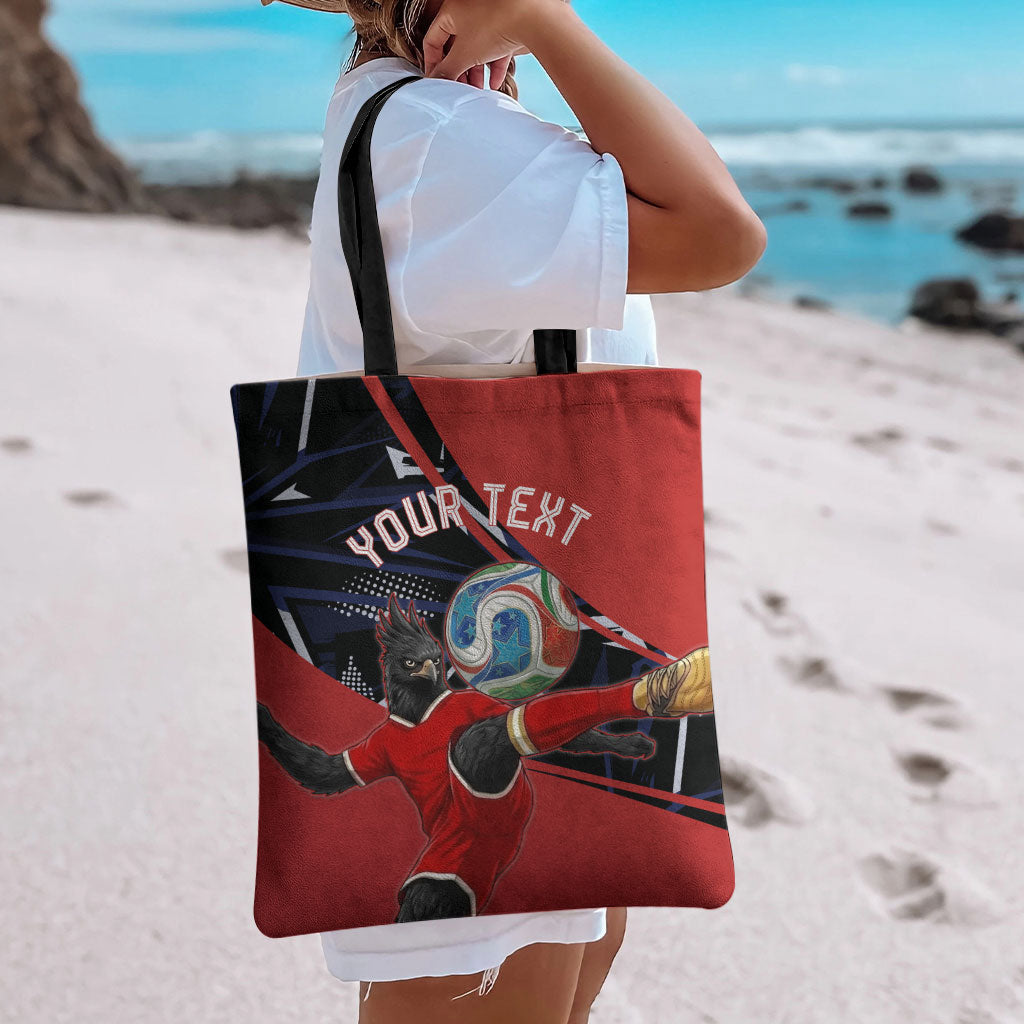 Personalized Panama Football Tote Bag Los Canaleros Harpy Eagle Mascot - National Flag Colors