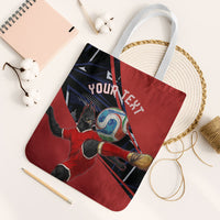 Personalized Panama Football Tote Bag Los Canaleros Harpy Eagle Mascot - National Flag Colors