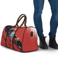 Personalized Panama Football Travel Bag Los Canaleros Harpy Eagle Mascot - National Flag Colors