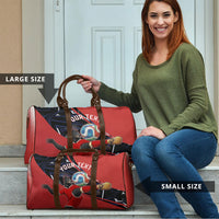 Personalized Panama Football Travel Bag Los Canaleros Harpy Eagle Mascot - National Flag Colors