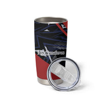 Personalized Panama Football Tumbler Cup Los Canaleros Harpy Eagle Mascot - National Flag Colors