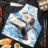 Personalized La Seleccion Argentina Soccer Apron Football Sun Of May Athletic Horse Mascot - Distressed Grunge Art