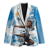 Personalized La Seleccion Argentina Soccer Blazer Football Sun Of May Athletic Horse Mascot - Distressed Grunge Art