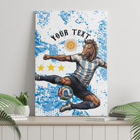 Personalized La Seleccion Argentina Soccer Canvas Wall Art Football Sun Of May Athletic Horse Mascot - Distressed Grunge Art