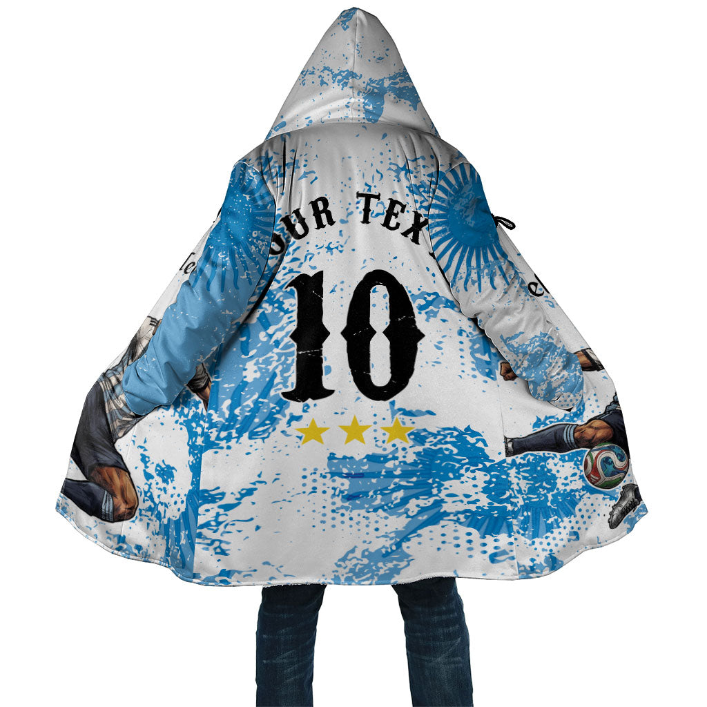 Personalized La Seleccion Argentina Soccer Cloak Football Sun Of May Athletic Horse Mascot - Distressed Grunge Art