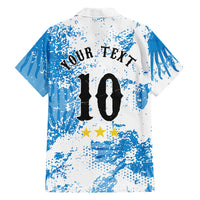 Personalized La Seleccion Argentina Soccer Hawaiian Shirt Football Sun Of May Athletic Horse Mascot - Distressed Grunge Art
