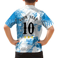 Personalized La Seleccion Argentina Soccer Hawaiian Shirt Football Sun Of May Athletic Horse Mascot - Distressed Grunge Art