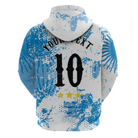 Personalized La Seleccion Argentina Soccer Hoodie Football Sun Of May Athletic Horse Mascot - Distressed Grunge Art