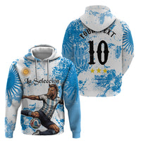 Personalized La Seleccion Argentina Soccer Hoodie Football Sun Of May Athletic Horse Mascot - Distressed Grunge Art