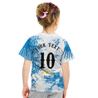 Personalized La Seleccion Argentina Soccer Kid T Shirt Football Sun Of May Athletic Horse Mascot - Distressed Grunge Art