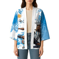 Personalized La Seleccion Argentina Soccer Kimono Football Sun Of May Athletic Horse Mascot - Distressed Grunge Art