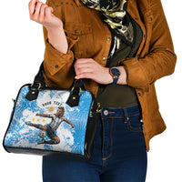 Personalized La Seleccion Argentina Soccer Shoulder Handbag Football Sun Of May Athletic Horse Mascot - Distressed Grunge Art
