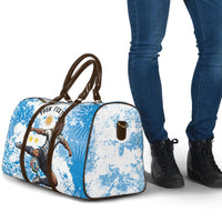 Personalized La Seleccion Argentina Soccer Travel Bag Football Sun Of May Athletic Horse Mascot - Distressed Grunge Art